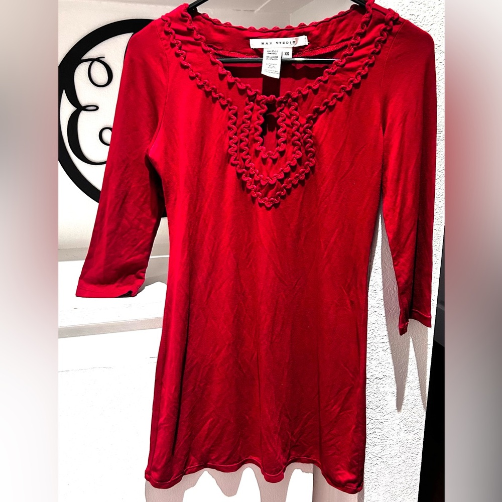 Max Studio Red Dress